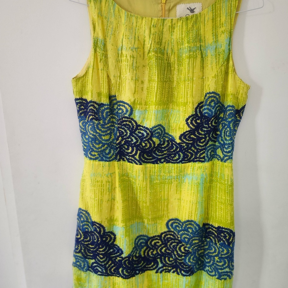 Anthropologie Sky Patterned Dress